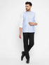 Vastramay Men's Lavender acquard Nehru Jacket